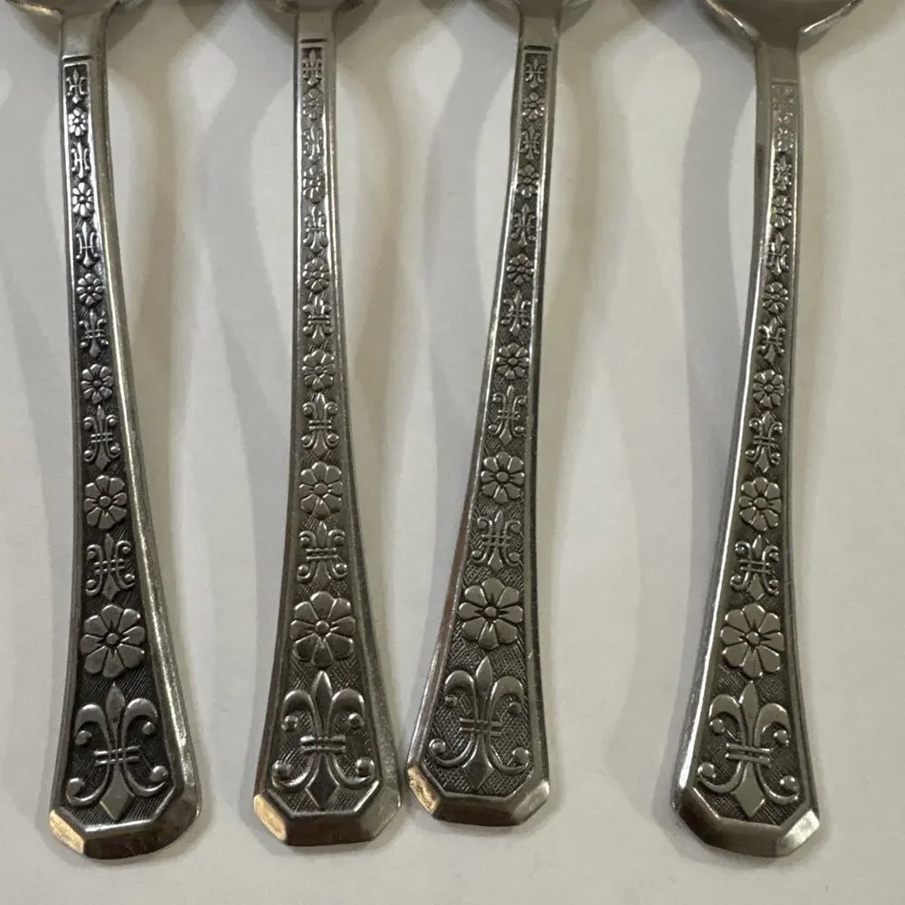 4 Tablespoons - Vintage Interpur Florenz 1960s - Stainless Flatware